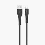 TOTU BM-007 Skin Sense Series USB to Micro-USB Silicone Data Cable, Length:2m(Black)