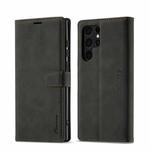 For Samsung Galaxy S23 Ultra 5G Forwenw F1 Series Matte Strong Magnetism Leather Phone Case(Black)