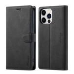 For iPhone 14 Pro Forwenw F1 Series Matte Strong Magnetism Leather Phone Case(Black)