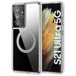 For Samsung Galaxy S21 Ultra 5G Transparent Frosted MagSafe Phone Case