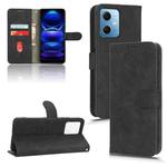 For Xiaomi Poco X5 5G / Redmi Note 12 5G Skin Feel Magnetic Flip Leather Phone Case(Black)