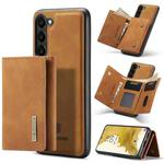 For Samsung Galaxy S23+ 5G DG.MING M1 Series 3-Fold Multi Card Wallet  Phone Case(Brown)