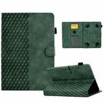 For 7.0 inch Universal Tablet Rhombus Embossed Leather Case(Green)