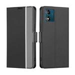 For Motorola Moto E13 4G Twill Texture Side Buckle Leather Phone Case(Black)