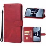 For Lava Blaze Nxt Leather Phone Case(Red)