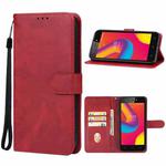 For Lava Z1 Leather Phone Case(Red)