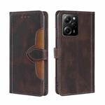 For Xiaomi Poco X5 Pro / Redmi Note 12 Pro Speed Skin Feel Magnetic Buckle Leather Phone Case(Brown)