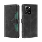 For Xiaomi Poco X5 Pro / Redmi Note 12 Pro Speed Skin Feel Magnetic Buckle Leather Phone Case(Black)