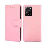 For Xiaomi Poco X5 Pro / Redmi Note 12 Pro Speed Crystal Texture Leather Phone Case(Pink)