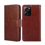 For Xiaomi Poco X5 Pro / Redmi Note 12 Pro Speed Crystal Texture Leather Phone Case(Brown)