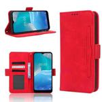 For AT&T Maestro 3 U626AA Skin Feel Calf Texture Card Slots Leather Phone Case(Red)