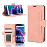 For BLU Bold N2 Skin Feel Calf Texture Card Slots Leather Phone Case(Pink)