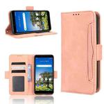 For AT&T Calypso 3 U328AA Skin Feel Calf Texture Card Slots Leather Phone Case(Pink)