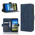 For AT&T Calypso 3 U328AA Skin Feel Calf Texture Card Slots Leather Phone Case(Blue)