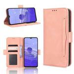 For TCL 40 R 5G Skin Feel Calf Texture Card Slots Leather Phone Case(Pink)
