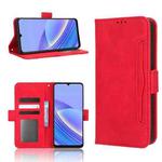 For TCL 40 SE Skin Feel Calf Texture Card Slots Leather Phone Case(Red)