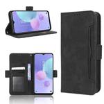 For TCL 405 / 406 T506D Skin Feel Calf Texture Card Slots Leather Phone Case(Black)