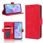 For TCL 405 / 406 T506D Skin Feel Calf Texture Card Slots Leather Phone Case(Red)