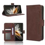 For vivo S16 Pro / S16 Skin Feel Calf Texture Card Slots Leather Phone Case(Brown)