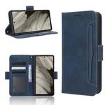 For Google Pixel 7a Skin Feel Calf Texture Card Slots Leather Phone Case(Blue)