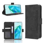 For Honor X9A / X40 / Magic5 Lite 5G Skin Feel Calf Texture Card Slots Leather Phone Case(Black)