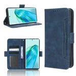For Honor X9A / X40 / Magic5 Lite 5G Skin Feel Calf Texture Card Slots Leather Phone Case(Blue)