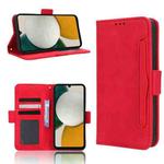 For Samsung Galaxy A34 5G Skin Feel Calf Texture Card Slots Leather Phone Case(Red)