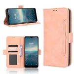 For Vodafone Smart V22 Skin Feel Calf Texture Card Slots Leather Phone Case(Pink)