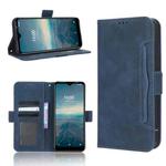 For Vodafone Smart V22 Skin Feel Calf Texture Card Slots Leather Phone Case(Blue)