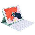 T11B 2020 For iPad 11 inch (2020 / 2018) TPU Candy Color Ultra-thin Bluetooth Keyboard Tablet Case with Stand & Pen Slot(Light Green)