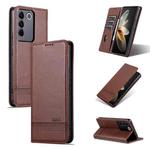 For vivo S16e AZNS Magnetic Calf Texture Flip Leather Phone Case(Dark Brown)