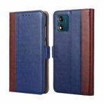 For Motorola Moto E13 4G Ostrich Texture Flip Leather Phone Case(Blue)