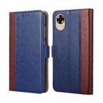 For OPPO A17k Ostrich Texture Flip Leather Phone Case(Blue)