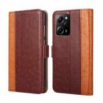 For Xiaomi Poco X5 Pro / Redmi Note 12 Pro Speed Ostrich Texture Flip Leather Phone Case(Brown)