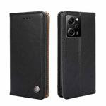 For Xiaomi Poco X5 Pro / Redmi Note 12 Pro Speed Non-Magnetic Retro Texture Leather Phone Case(Black)