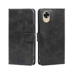 For OPPO A17k Calf Texture Buckle Flip Leather Phone Case(Black)