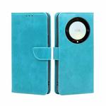 For Honor X9a 5G Calf Texture Buckle Flip Leather Phone Case(Light Blue)
