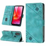 For Motorola Moto G Power 2022 Skin-feel Embossed Leather Phone Case(Green)