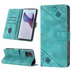 For Motorola Moto X30 Pro 5G Skin-feel Embossed Leather Phone Case(Green)