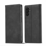 For Samsung Galaxy A14 4G / 5G LC.IMEEKE Strong Magnetism Microfiber Leather Phone Case(Black)