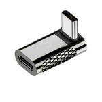 100W Type-C Male to Type-C Female 20Gbps Zinc Alloy Adapter, Style:Vertical Angle