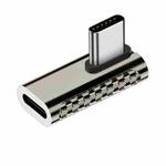 100W Type-C Male to Type-C Female 20Gbps Zinc Alloy Adapter, Style:Medium Bend