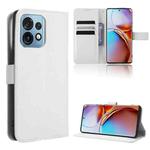 For Motorola Moto X40 Pro Diamond Texture Leather Phone Case(White)