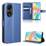 For OPPO Reno8 T 5G / A1 Pro Diamond Texture Leather Phone Case(Blue)