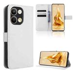 For OPPO Reno9 / Reno9 Pro 5G Diamond Texture Leather Phone Case(White)