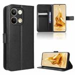 For OPPO Reno9 / Reno9 Pro 5G Diamond Texture Leather Phone Case(Black)