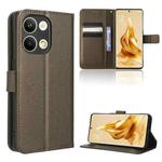 For OPPO Reno9 / Reno9 Pro 5G Diamond Texture Leather Phone Case(Brown)