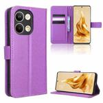 For OPPO Reno9 / Reno9 Pro 5G Diamond Texture Leather Phone Case(Purple)