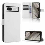 For Google Pixel 7a Diamond Texture Leather Phone Case(White)