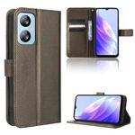 For Blackview A52 Diamond Texture Leather Phone Case(Brown)